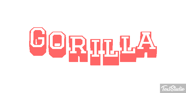Gorilla Effet de texte