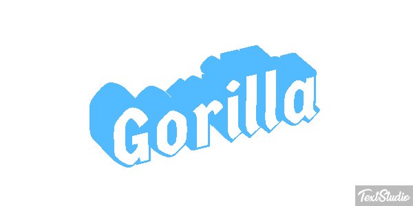 Gorilla Effet de texte