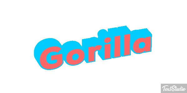 Gorilla Effet de texte