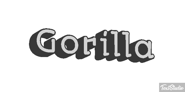 Gorilla Effet de texte