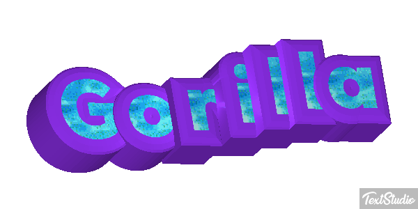 Gorilla Effet de texte