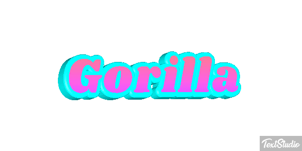 Gorilla Effet de texte