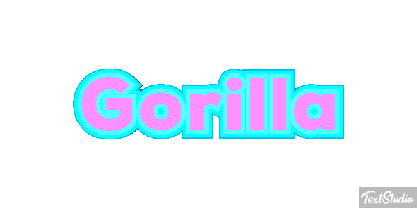 Gorilla Effet de texte