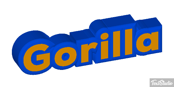 Gorilla Effet de texte