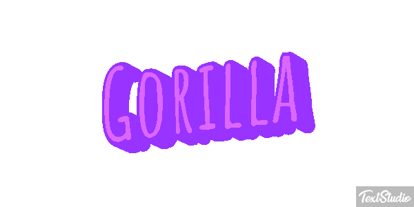 Gorilla Effet de texte