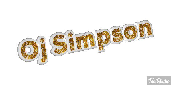 Oj Simpson Text effect