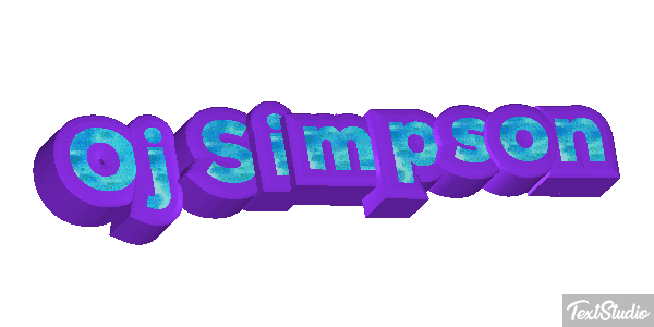 Oj Simpson Text effect
