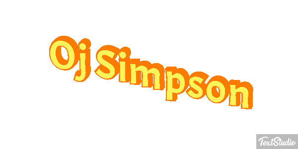 Oj Simpson Text effect