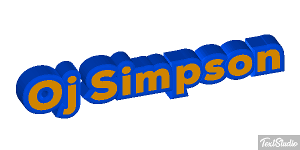 Oj Simpson Text effect