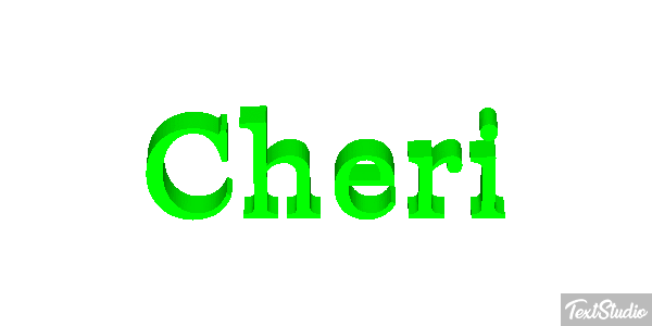 Cheri Tekst effect