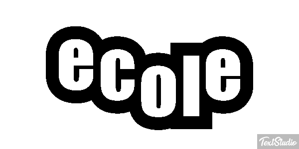 école テキスト効果