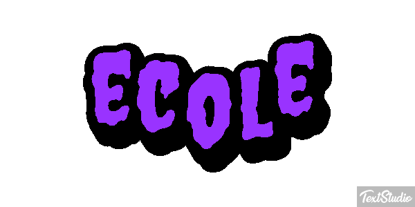 école テキスト効果