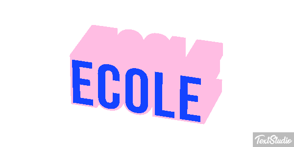 école テキスト効果