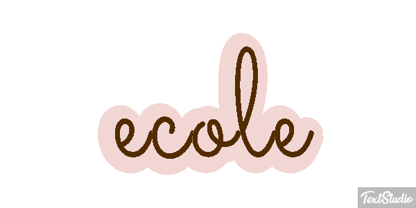 école テキスト効果