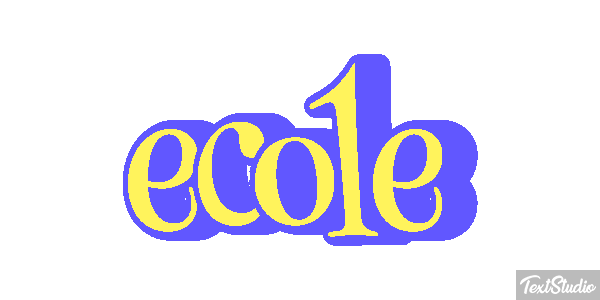 école テキスト効果