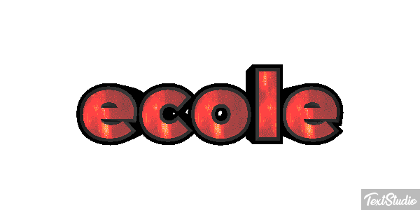 école テキスト効果