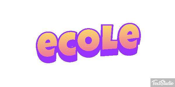 école テキスト効果