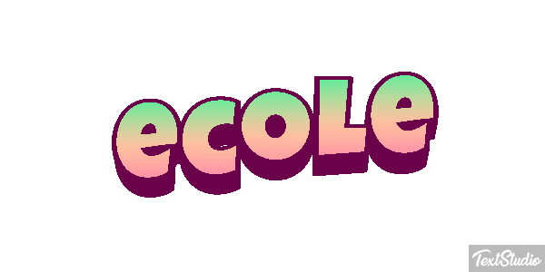 école テキスト効果
