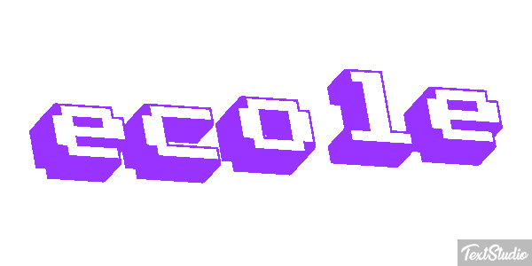 école テキスト効果