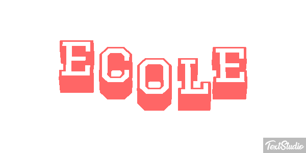 école テキスト効果