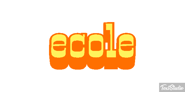 école テキスト効果