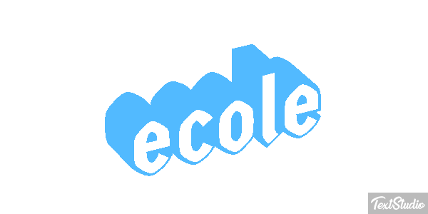 école テキスト効果