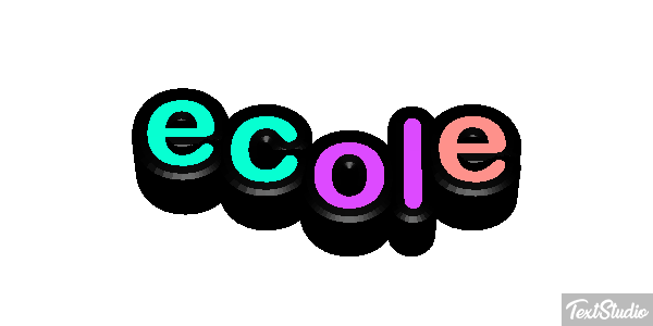 école テキスト効果