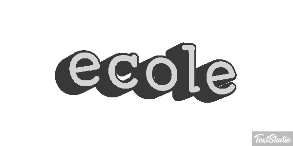 école テキスト効果