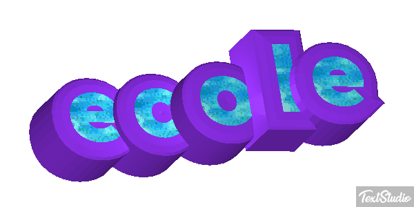 école テキスト効果