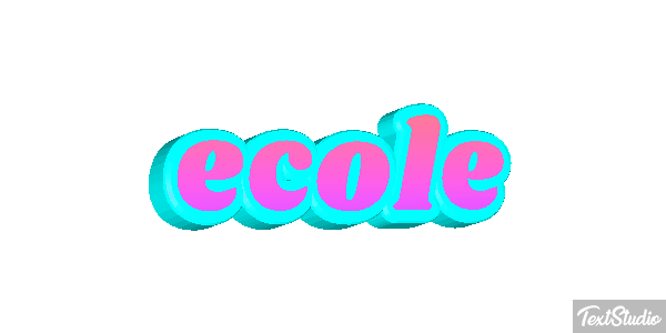 école テキスト効果