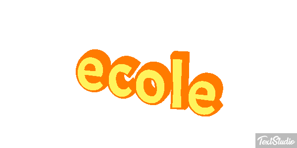 école テキスト効果