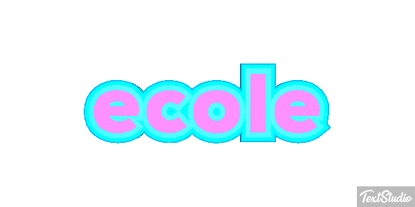 école テキスト効果
