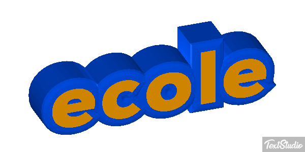école テキスト効果