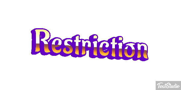 Restriction Efecto de texto