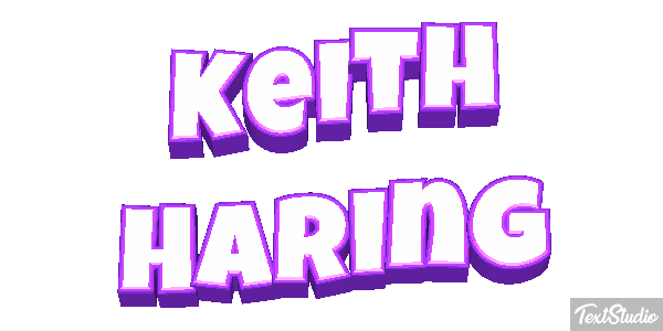 Keith Haring Text effect