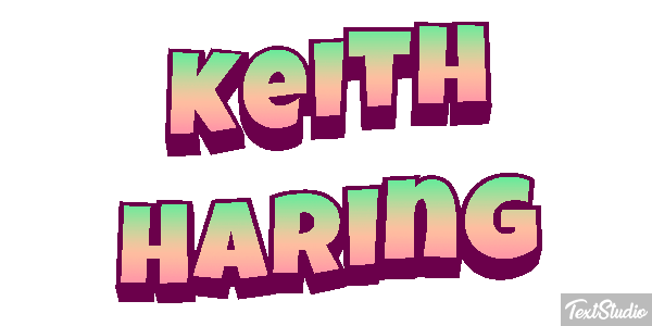 Keith Haring Text effect