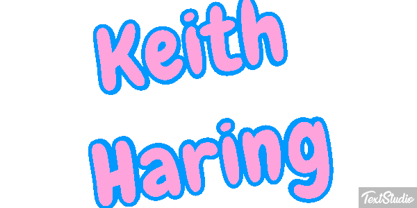 Keith Haring Text effect