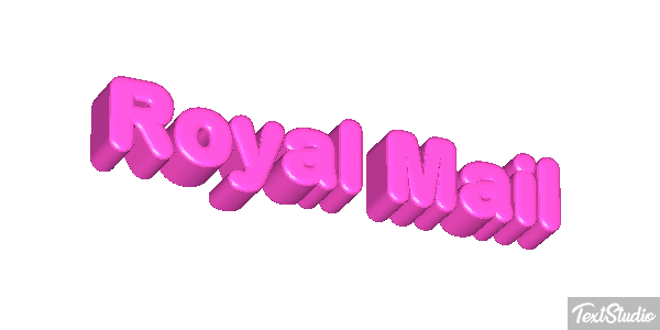 Royal Mail Text effect