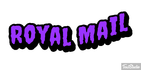 Royal Mail Text effect