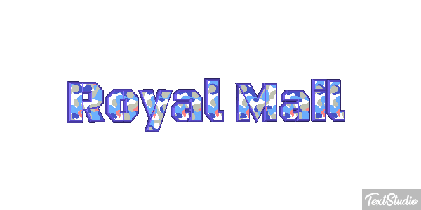 Royal Mail Text effect