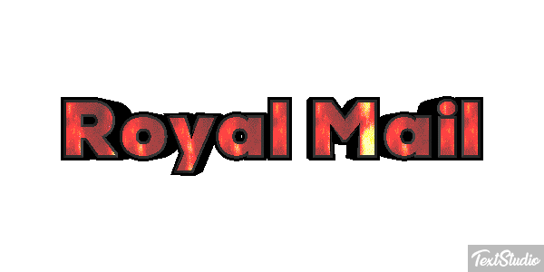 Royal Mail Text effect