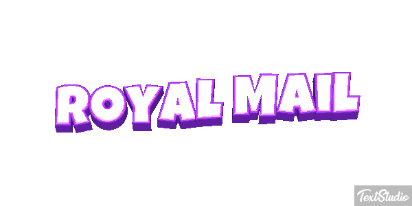 Royal Mail Text effect