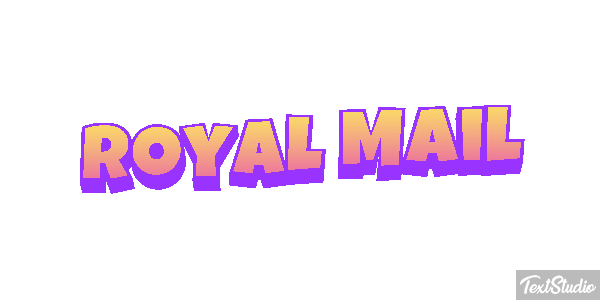 Royal Mail Text effect