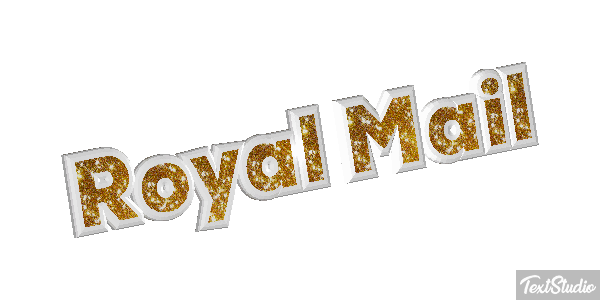 Royal Mail Text effect