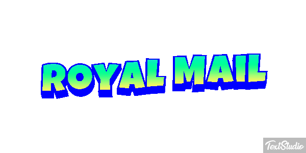 Royal Mail Text effect