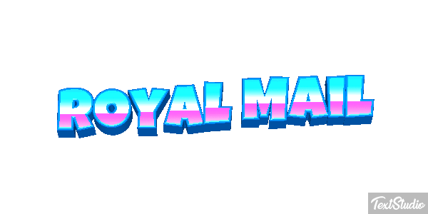 Royal Mail Text effect
