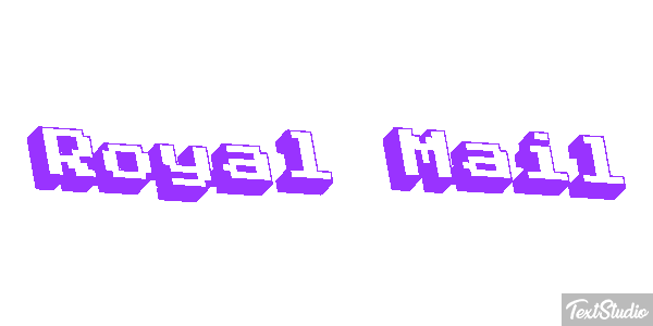 Royal Mail Text effect