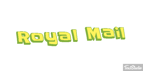Royal Mail Text effect