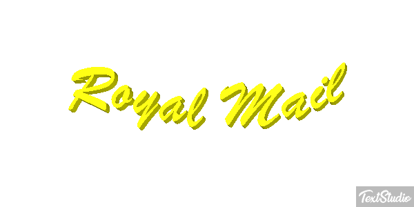Royal Mail Text effect