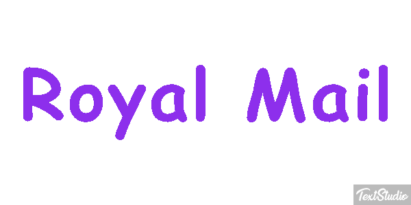 Royal Mail Text effect